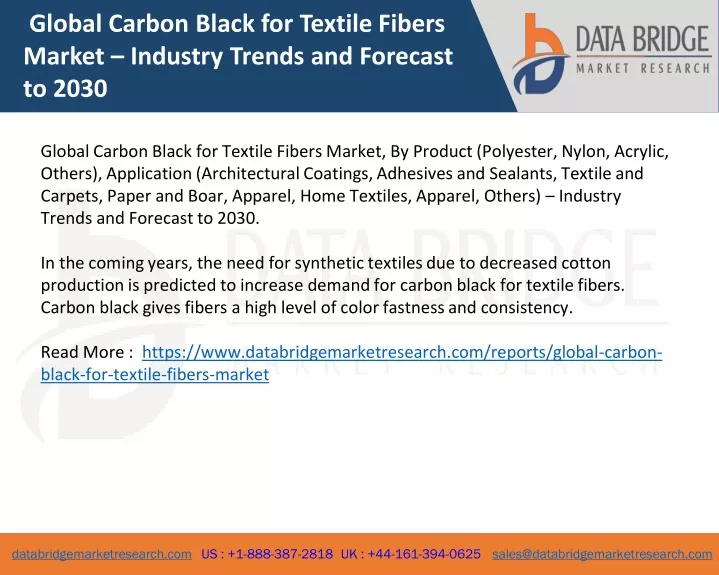 global carbon black for textile fibers market