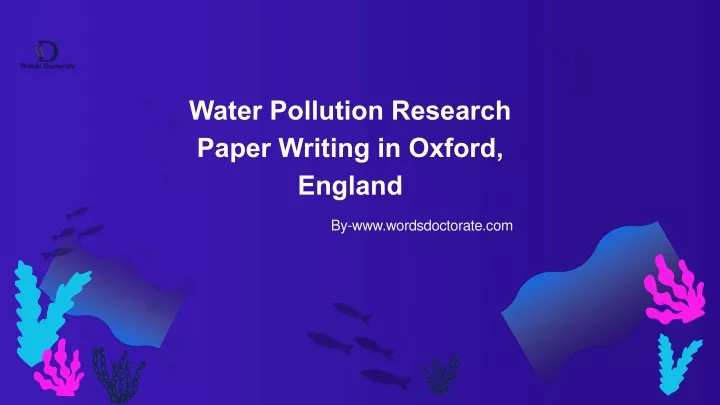 water pollution research paper writing in oxford