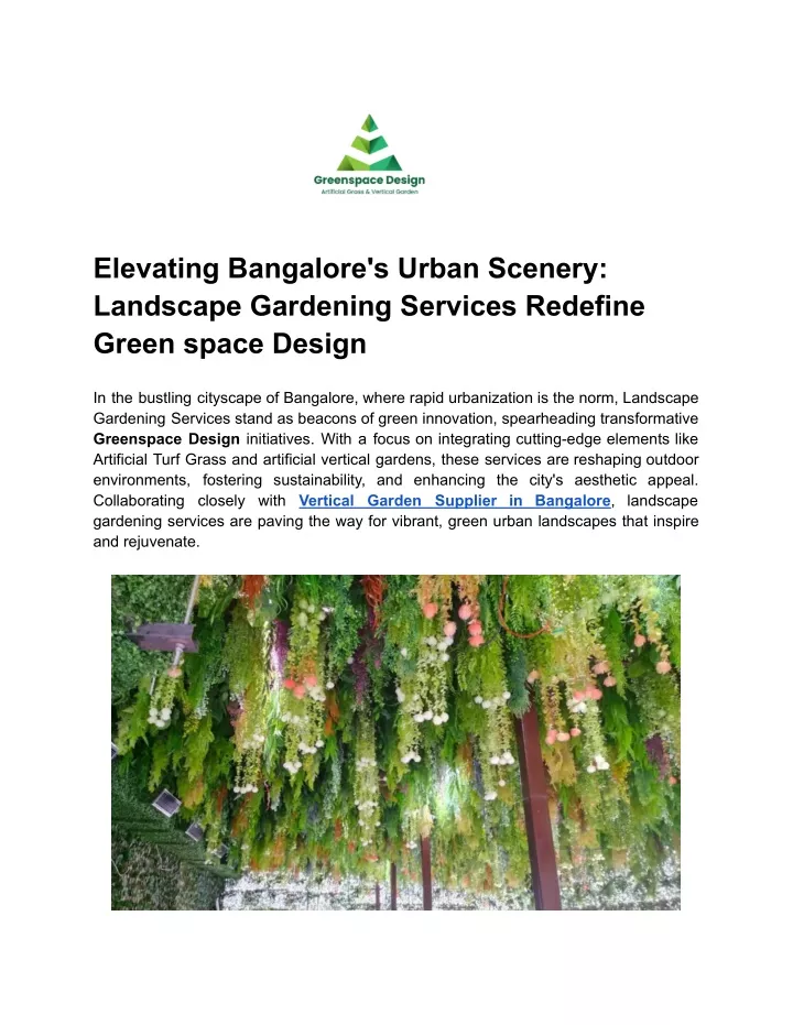 elevating bangalore s urban scenery landscape