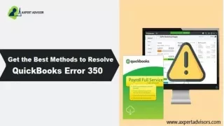 How to Resolve the Error 350 QuickBooks Easily
