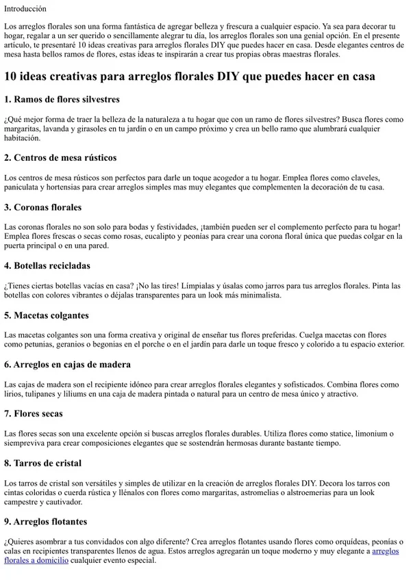 diez ideas creativas para arreglos florales DIY que puedes hacer en casa