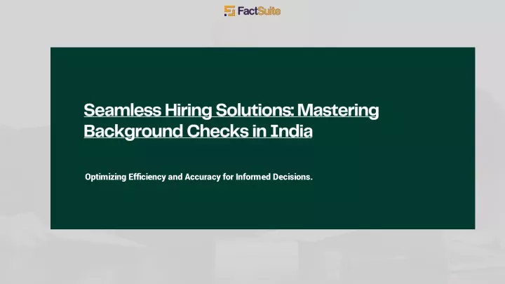 seamless hiring solutions mastering background