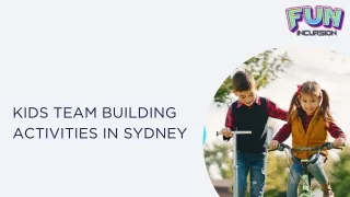 Kids Team Building Activities In Sydney