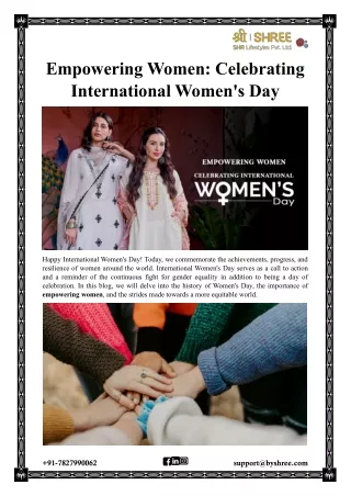 Empowering Women: Celebrating International Women's Day