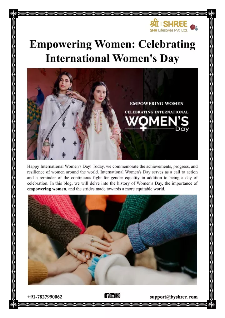 empowering women celebrating international women