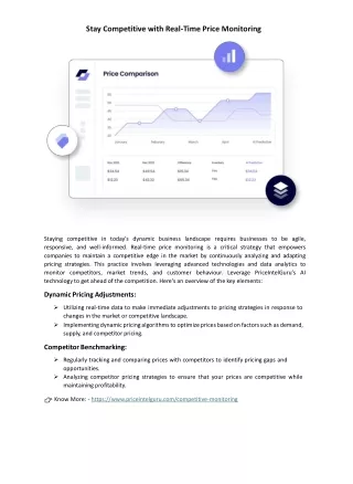 Stay Competitive with Real-Time Price Monitoring