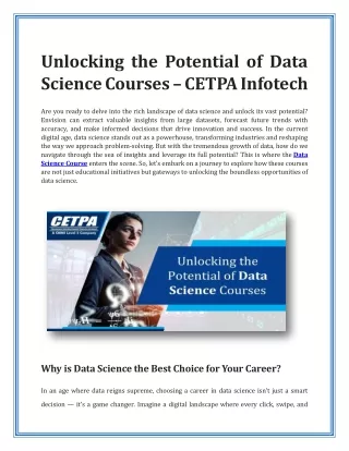 unlocking the potential of data science courses