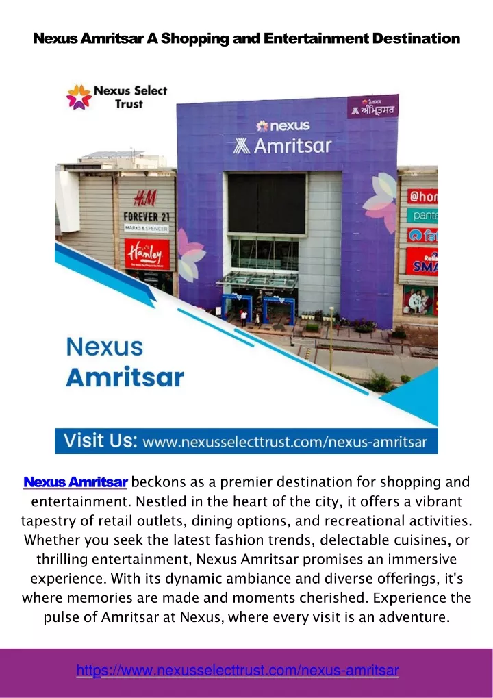 nexus amritsar a shopping and entertainment