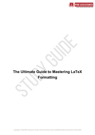 The Ultimate Guide to Mastering LaTeX Formatting
