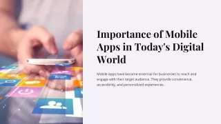 importance of mobile apps in today s digital world