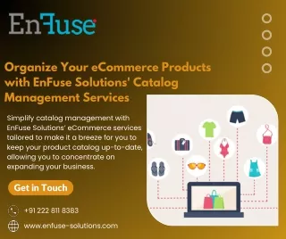 Organize Your eCommerce Products with EnFuse Solutions' Catalog Management Services