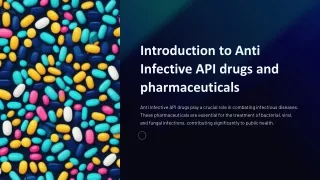 Introduction-to-Anti-Infective-API-drugs-and-pharmaceuticals