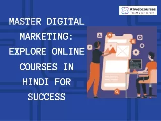 Master Digital Marketing Explore Online Courses in Hindi for Success
