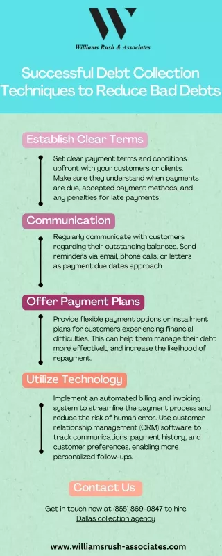 successful debt collection techniques to reduce