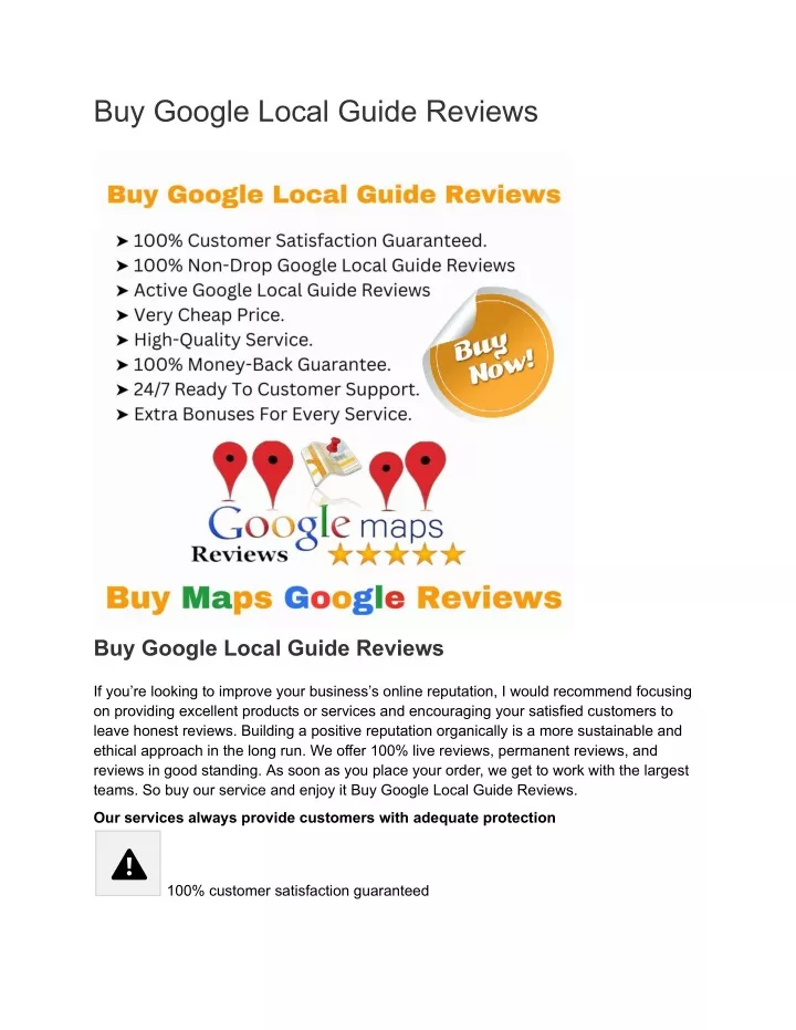 buy google local guide reviews