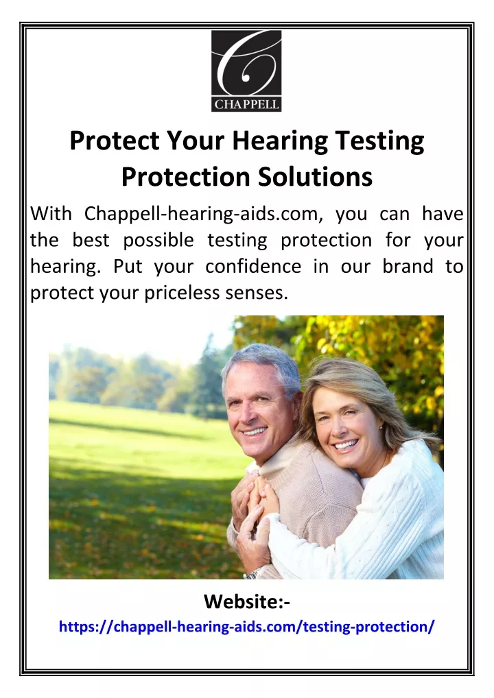 protect your hearing testing protection solutions