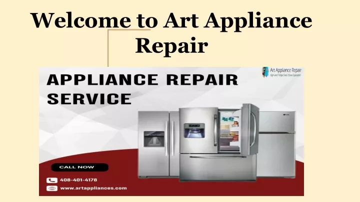 welcome to art appliance repair