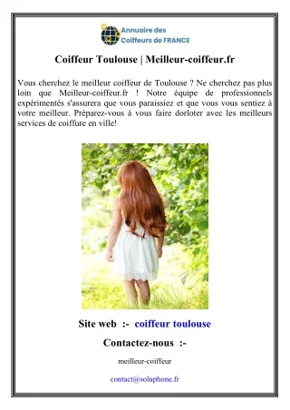 Coiffeur Toulouse  Meilleur-coiffeur.fr