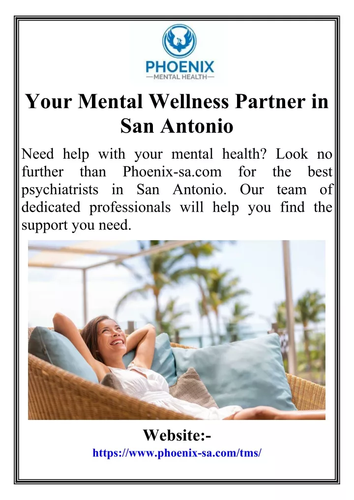 your mental wellness partner in san antonio need