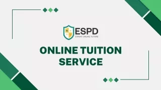 Online Tutoring Services - ESPD