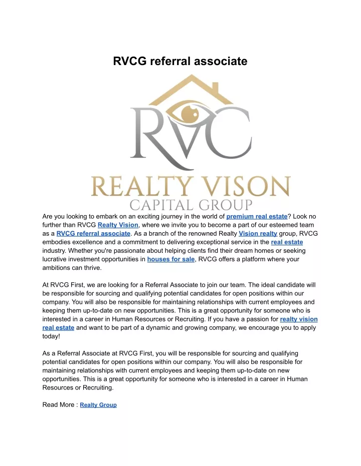 rvcg referral associate