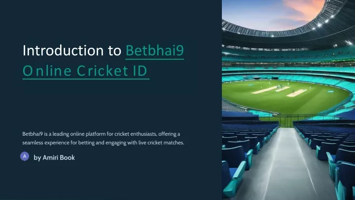 introduction to betbhai9 online cricket