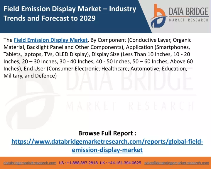 field emission display market industry trends