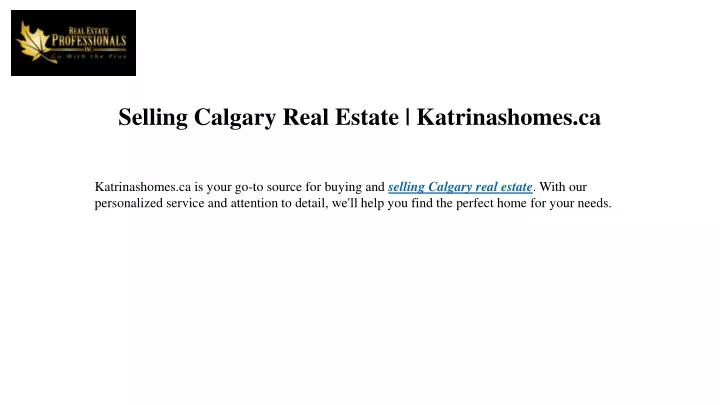 selling calgary real estate katrinashomes ca