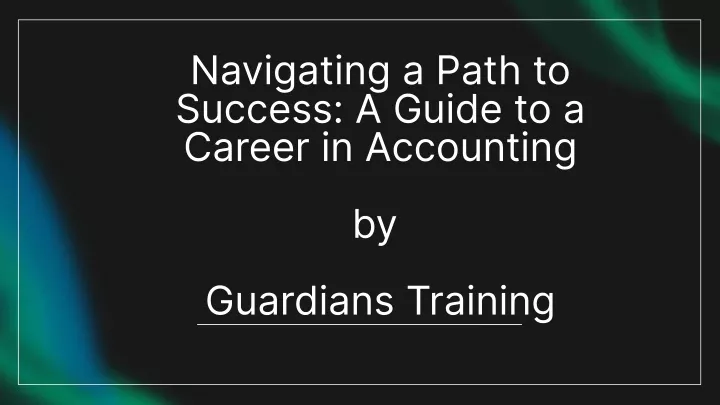 navigating a path to success a guide to a career