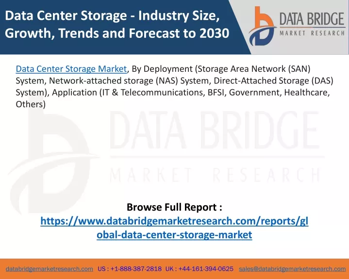 data center storage industry size growth trends