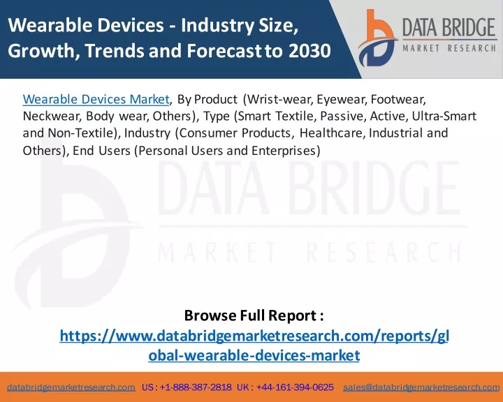 wearable devices industry size growth trends
