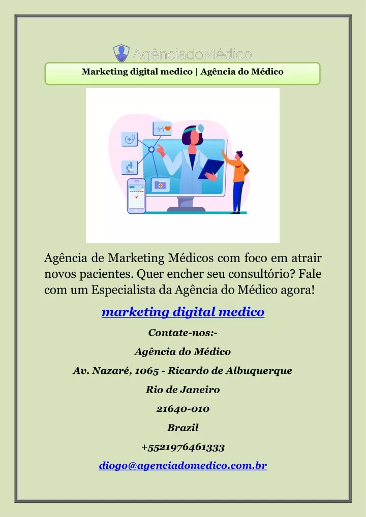 PPT Marketing digital medico Agência do Médico PowerPoint