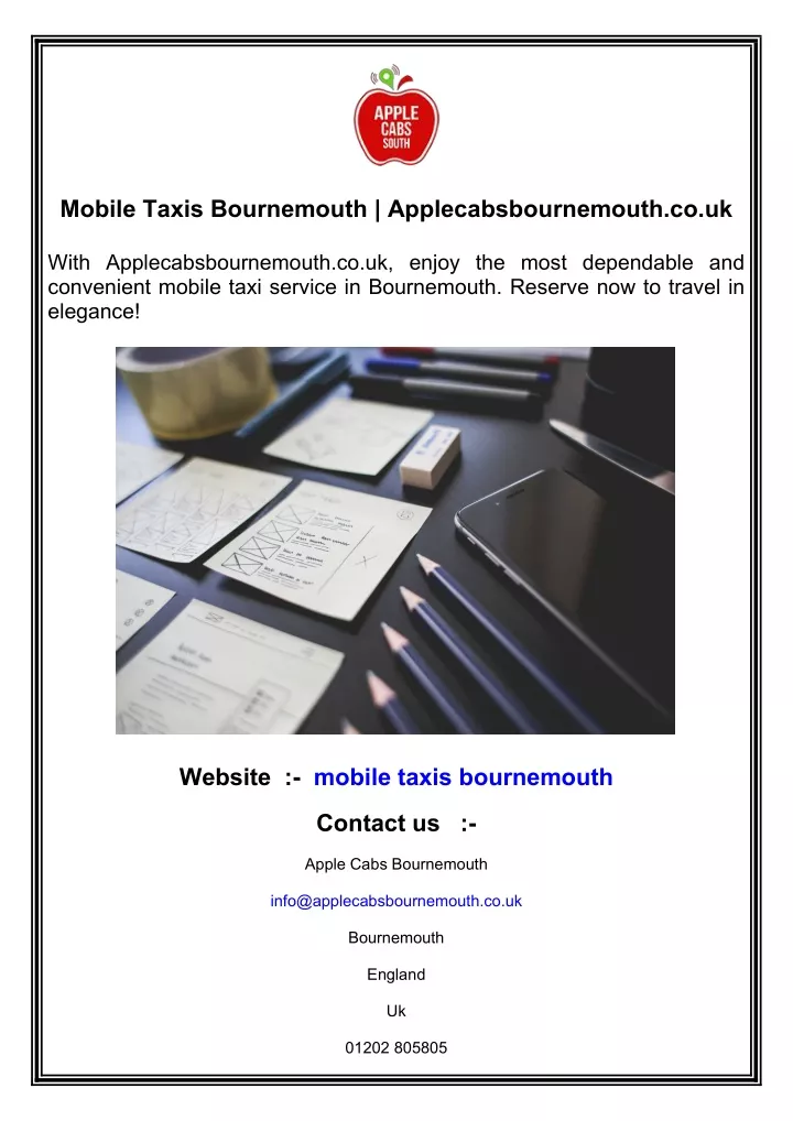 mobile taxis bournemouth applecabsbournemouth