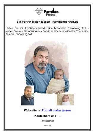 Ein Porträt malen lassen  Familienportrait.de