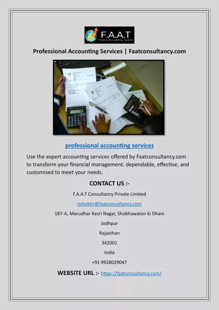 professional accounting services faatconsultancy
