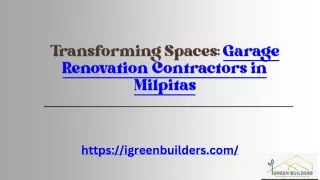 Transforming Spaces: Garage Renovation Contractors in Milpitas