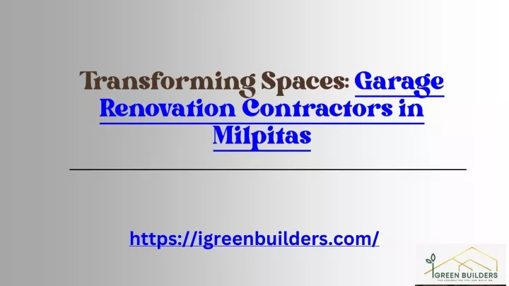 transforming spaces garage renovation contractors