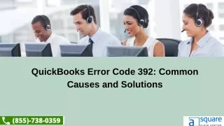 How To Fix QuickBooks Error 392.