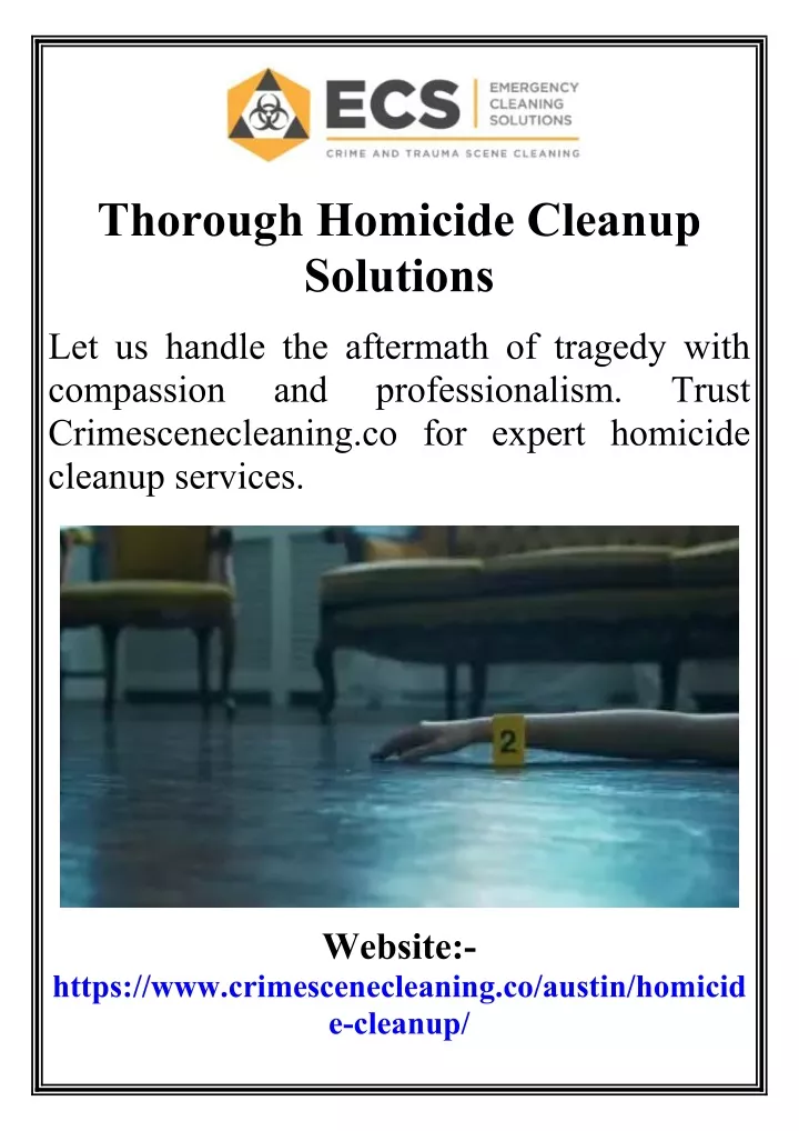 thorough homicide cleanup solutions