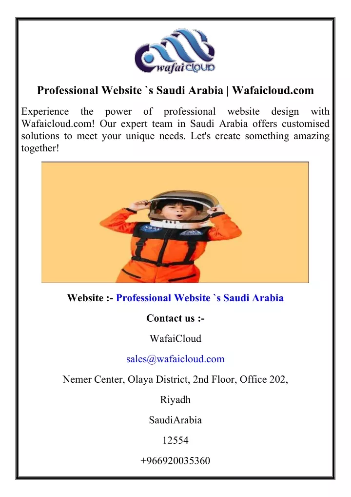 professional website s saudi arabia wafaicloud com