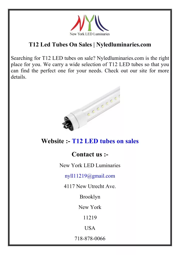 t12 led tubes on sales nyledluminaries com