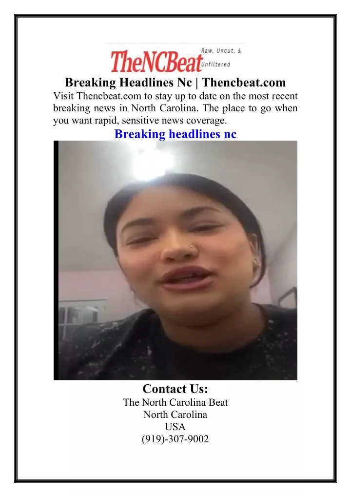 breaking headlines nc thencbeat com visit