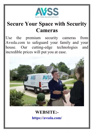 Secure Your Space with Security Cameras