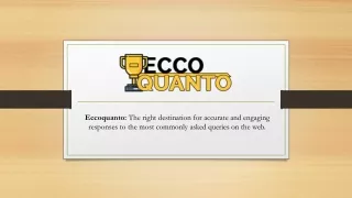 Navigating Knowledge: Your Gateway to Understanding with EccoQuanto