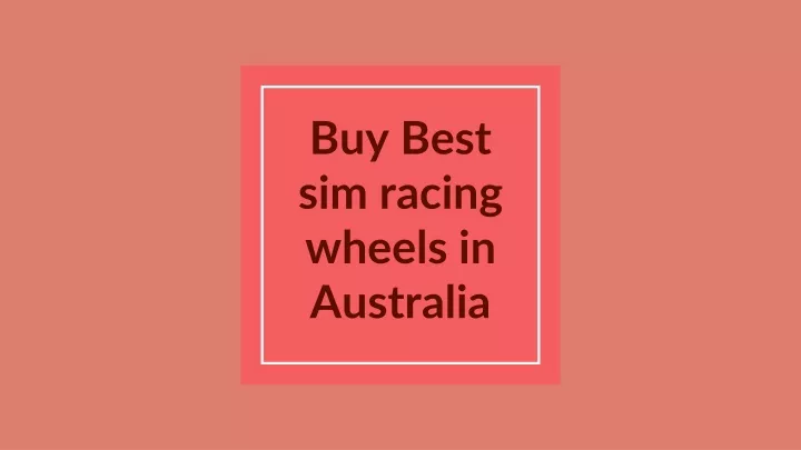 buy best sim racing wheels in australia