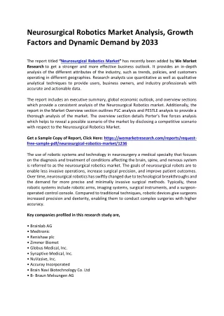 neurosurgical robotics market analysis growth