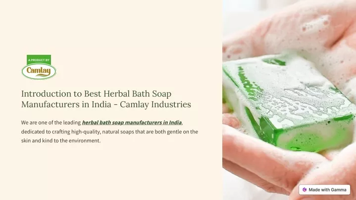 introduction to best herbal bath soap