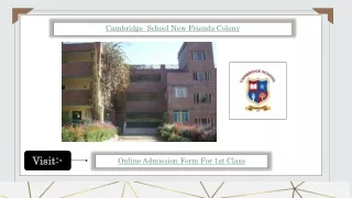 Online Admission Form For 1st Class