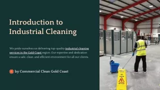 introduction to industrial cleaning
