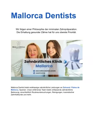 Zahnarzt auf mallorca |Mallorca Dentists